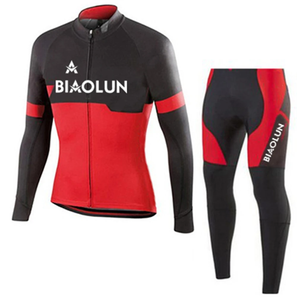 

Long Sleeve Trousers Jersey Suit MTB Bike cross country vehicle Sports Clothes Anti-swea Ropa Man lightweight Bicycle Clothing