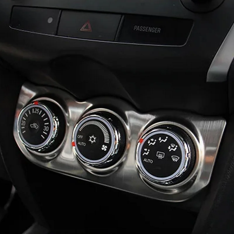 

SBTMY Car interior Air Conditioning heat control Switch panel decorative for Mitsubishi ASX 2013-17 Auto Accessories styling