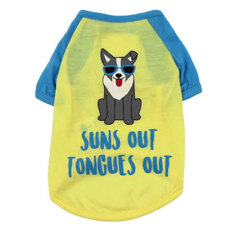 Летняя одежда для собак футболка домашних животных пудель Бишон померанский со