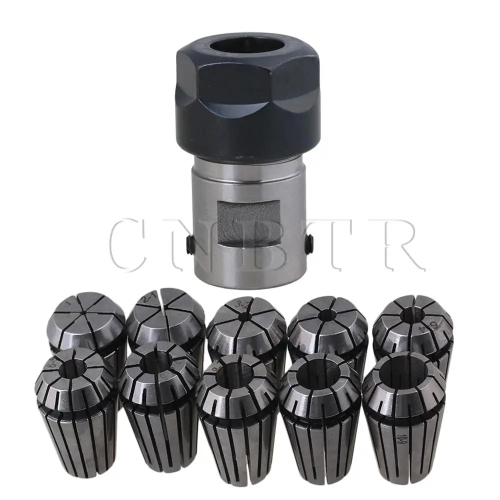 

CNBTR ER16 5mm Type A Extension Rod & 10Pcs Spring Collets Set for CNC Milling