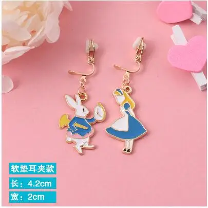 Серьги GRACE JUN милые серьги в Корейском стиле эмаль виде растений для девочек