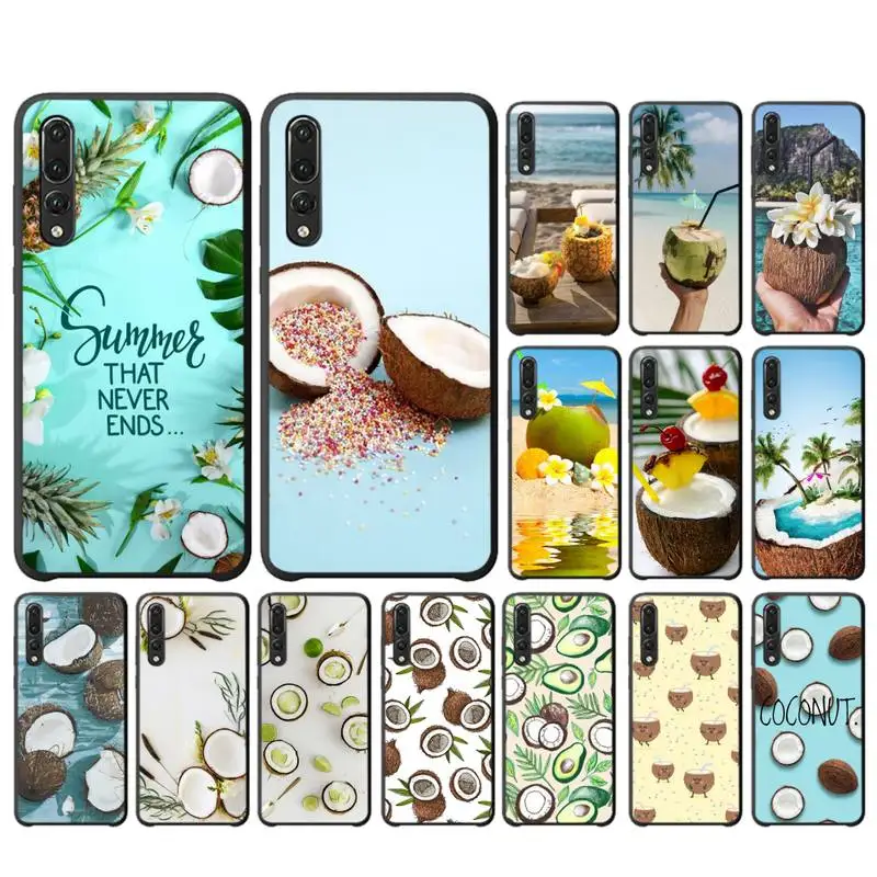 

YNDFCNB Beach Coconut Fruit Phone Case for Huawei P30 40 20 10 8 9 lite pro plus Psmart2019