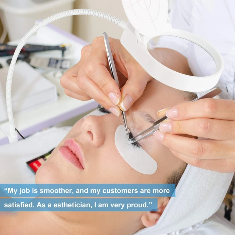 Лампа с регулируемой яркостью и увеличительным стеклом зажимом ультраяркая