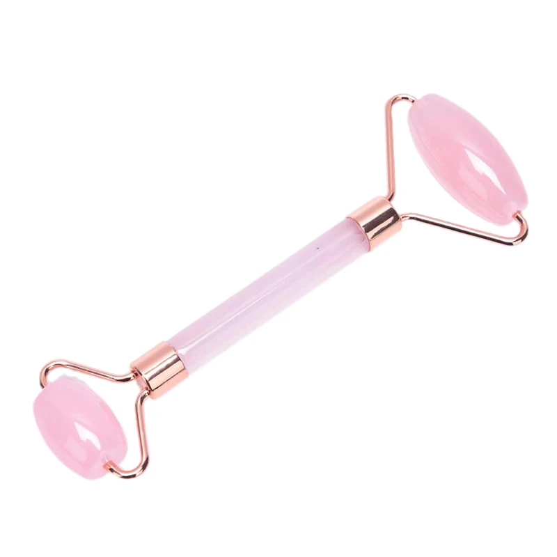 

1pc Massager With Stones For Face Neck Back And Jawline Green Roller And Gua Sha Tools Set By Natural