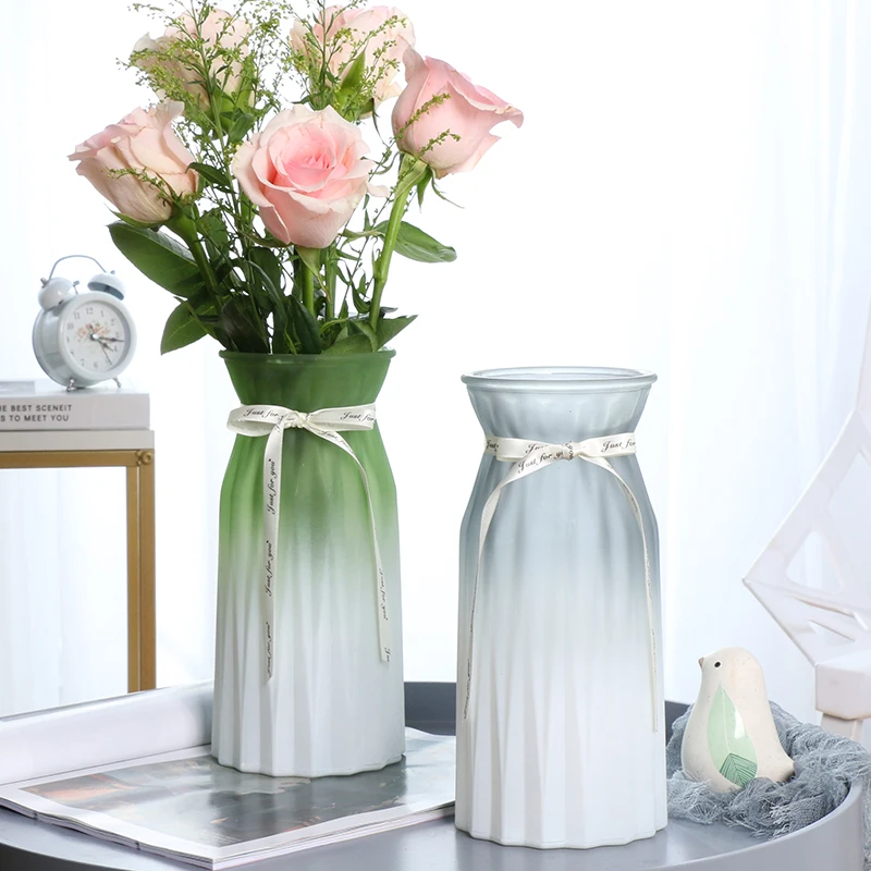 

Luxury Modern White Minimalist Flower Vase Nordic Modern Bedroom Vintage Decor Shelf Wazony Ozdobne Room Decorations BK50HP