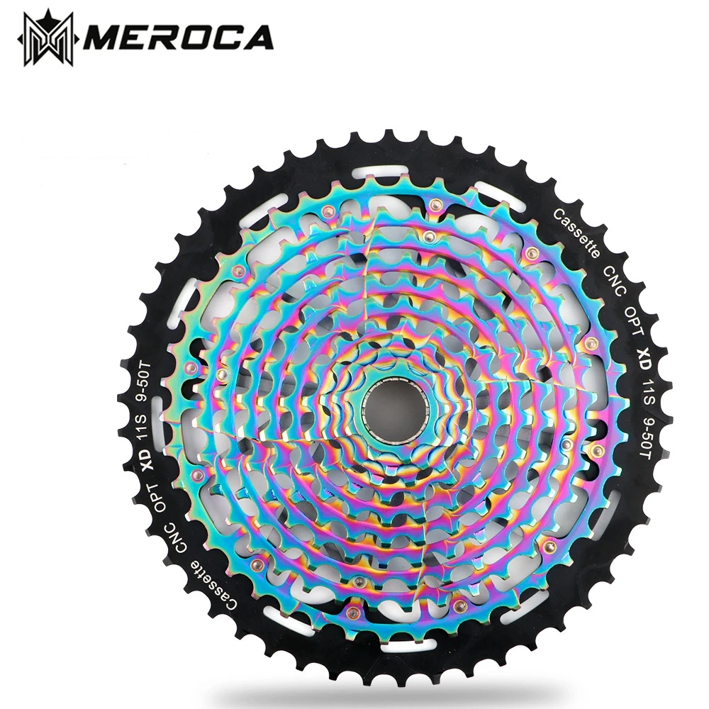 

MEROCA Mountain Bike Ultralight Hollow CNC Freewheel 11/12 Speed 9-50T Integrated Cassette Flywheel For XD System