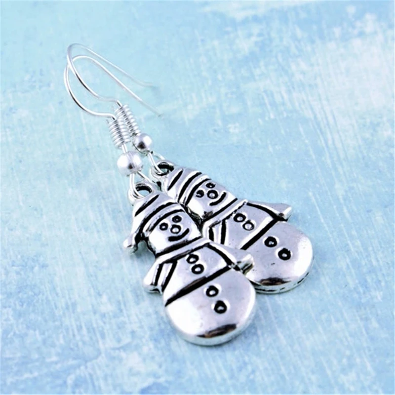 Ги серьги неговики зимние праздничные украшения женские наполнители для чулок