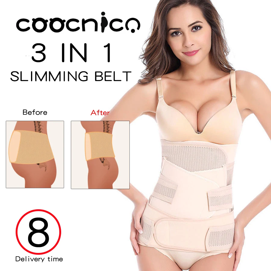 3 в 1 послеродовой пояс для живота ограничения участка талии дышащий живот таза