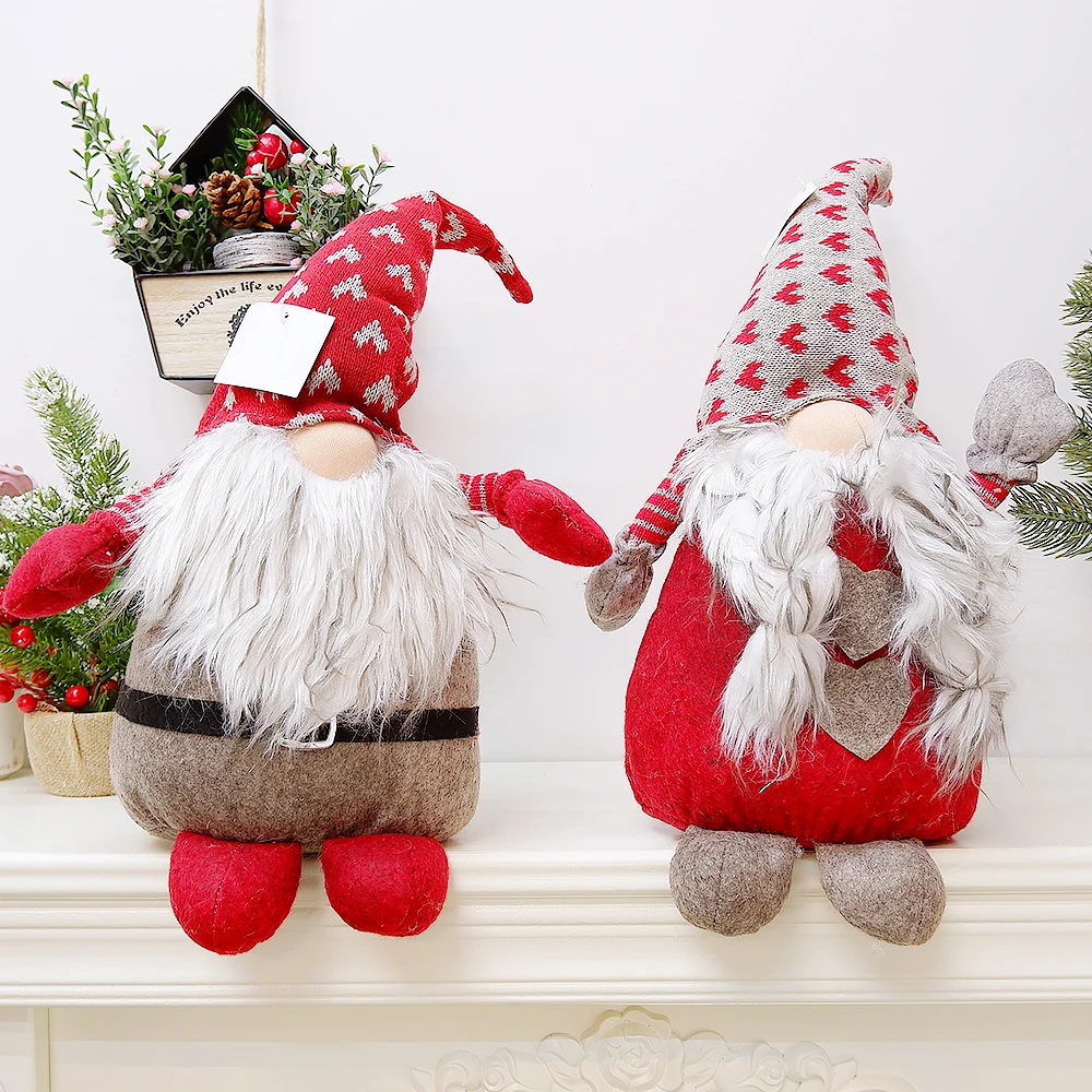 

Christmas Gnome Faceless Santa Dolls Forest Old Man Tomte Toy Figures Xmas Home House Decoration Ornaments Decor New Year Gift