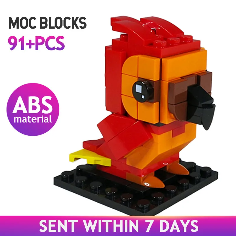 MOC Creative Magice Movie Figure Brickheadz Building Blocks Cartoon Animals Bird Phoenixed Fawkesse Model Bricks Kids Toys Gift