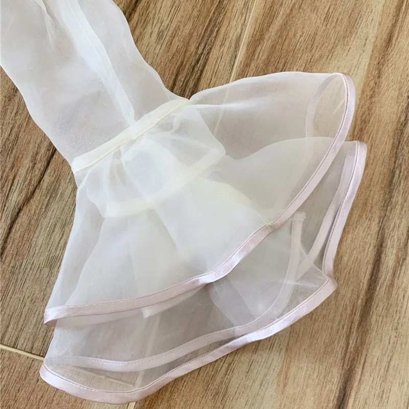 

Spring Summer Elegant Stand Collar Flare Sleeve Women Dress 2021 Fashion New Print Patchwork Cascading Ruffles Slim Sweet Dress