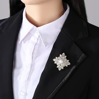 slbridal prong setting cubic zirconia pearls brooch pin jewelry women men cz brooch dress coat brooch accessories jewelry gifts