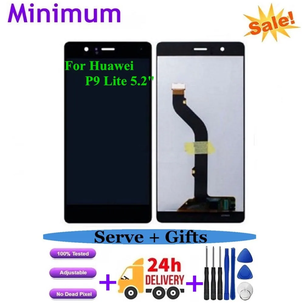 Для huawei P9 Lite 5," ЖК-дисплей Дисплей кодирующий преобразователь сенсорного экрана в сборе для huawei G9 VNS-L21 VNS-L22 VNS-L23 VNS-L31 VNS-L53 ЖК-дисплей s