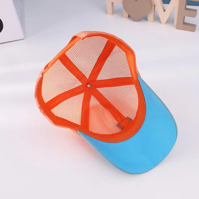 

2021 Summer Cartoons mesh cotton Casquette Baseball Cap Adjustable Snapback Hats for child boy and girl 127