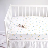 combed cotton muslin baby fitted crib sheet for newbrons cotton muslin solid bed sheet soft crib sheet for baby mattress cover