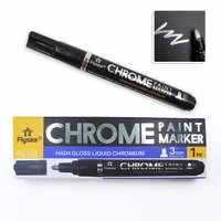 new mirror reflective paint pen chrome silver marker diy highlighter stationery calligraphy pen art supplies school