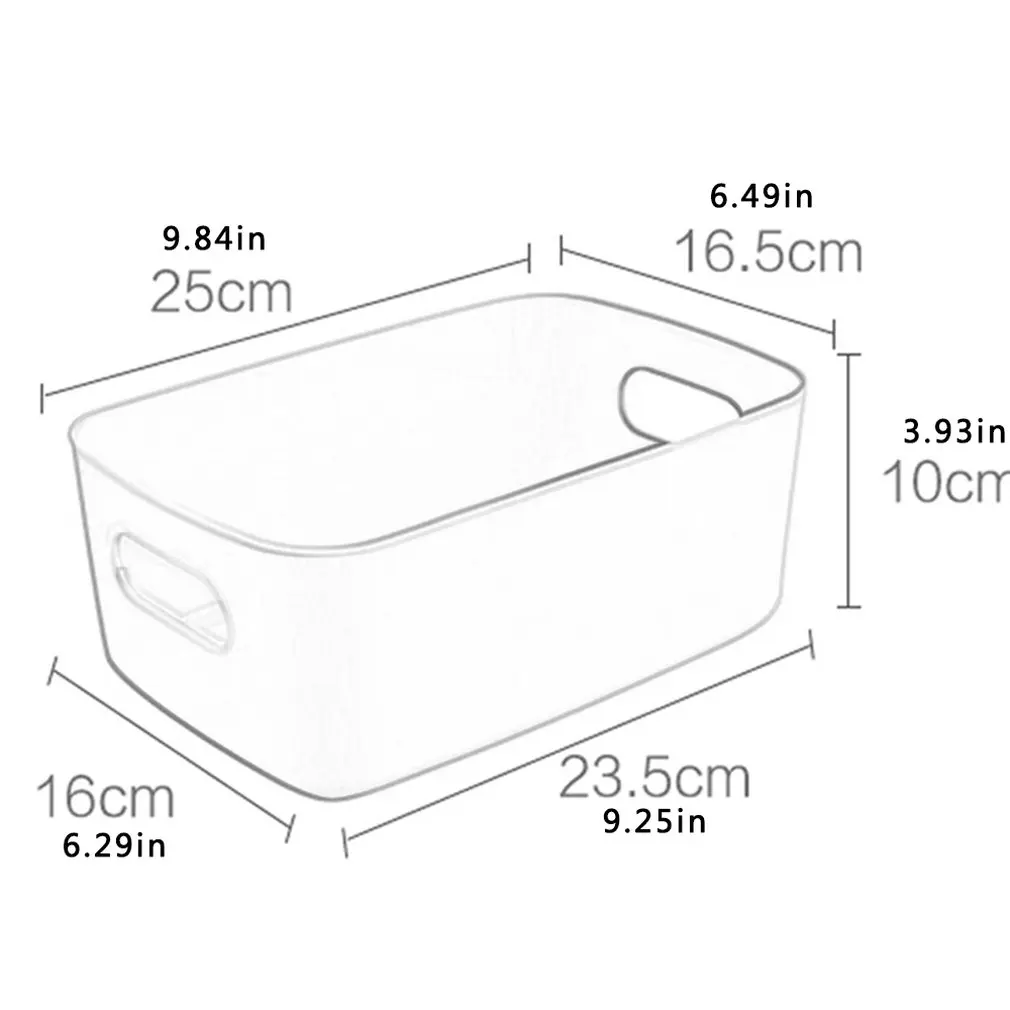 

New Homehold Desktop Plastic Box Studio Storage Office Home Kitchen Snack Storage Finishing Box Basket Sundries Storage Box