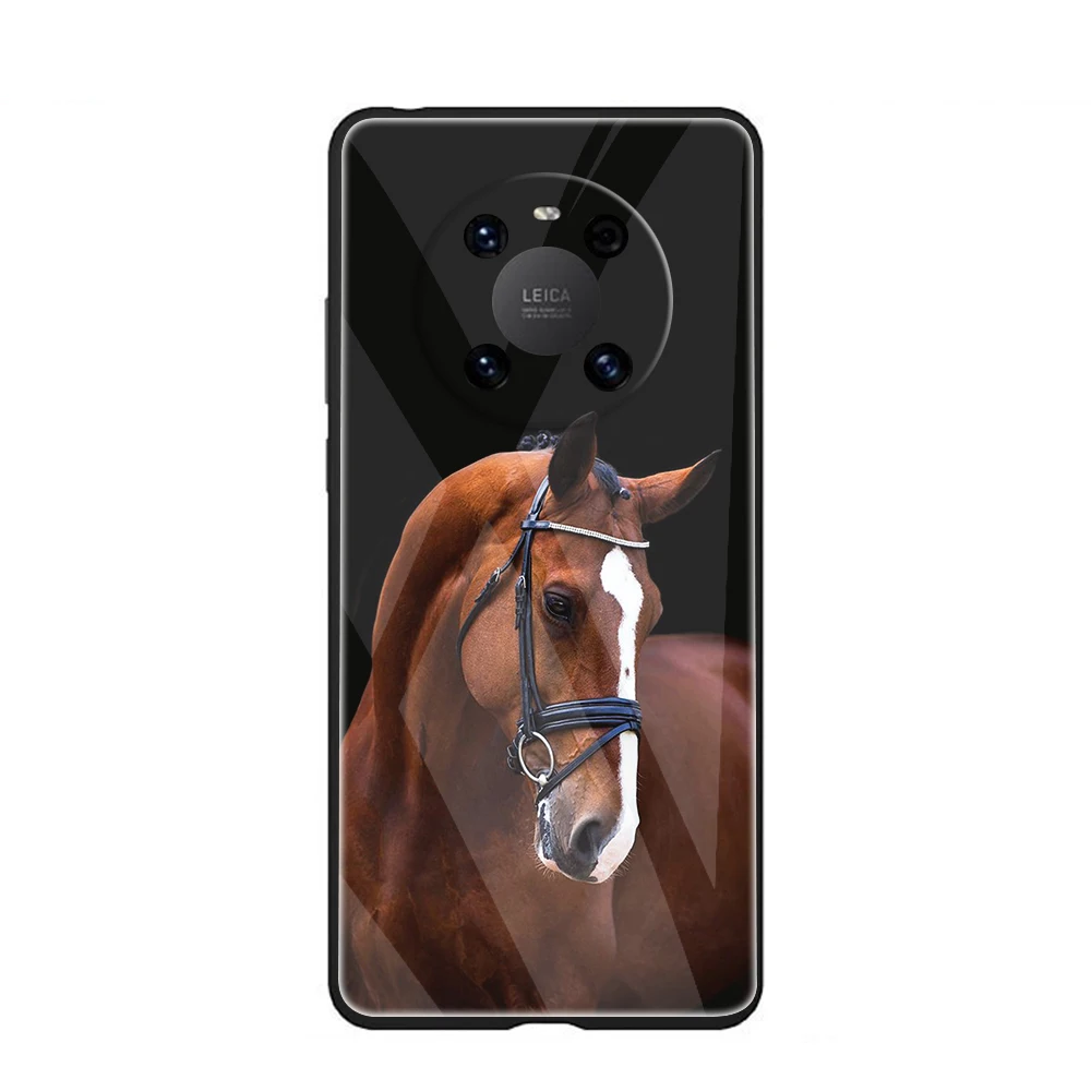

Watercolor Horse Horses Running For Huawei Mate 9 10 20 30 40 Pro Plus Mate 20 Lite Tempered Glass Case