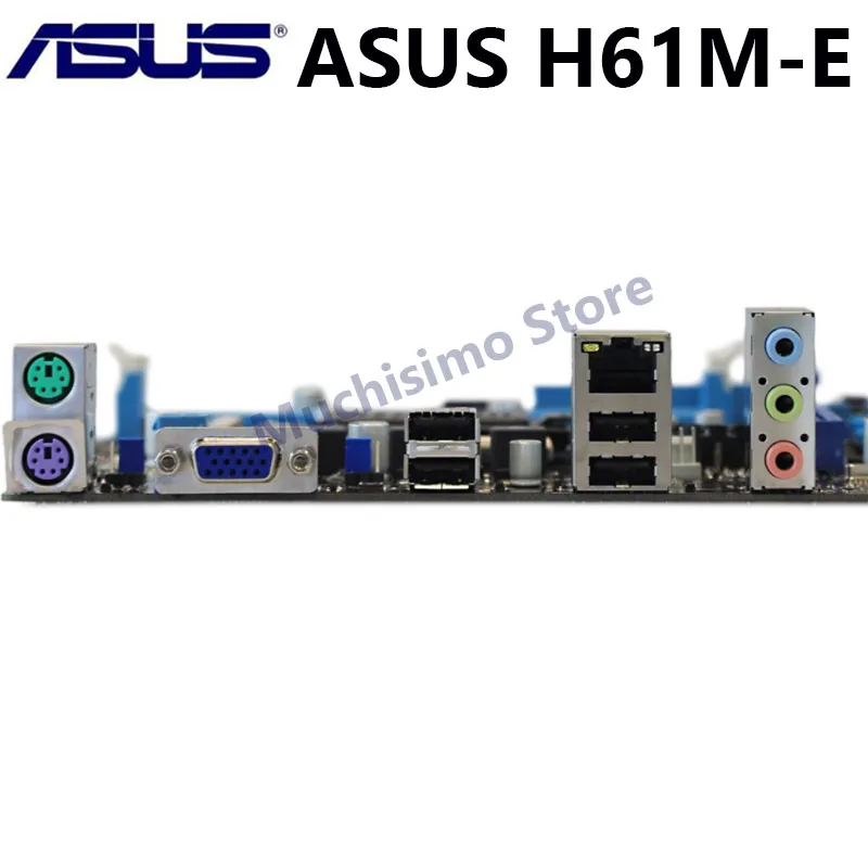 

ASUS H61M-E 100% Original Motherboard I3 I5 I7 DDR3 16G H61ME LGA1155 Intel H61 Desktop Mainboard PCI-E X16 Systemboard VGA Used