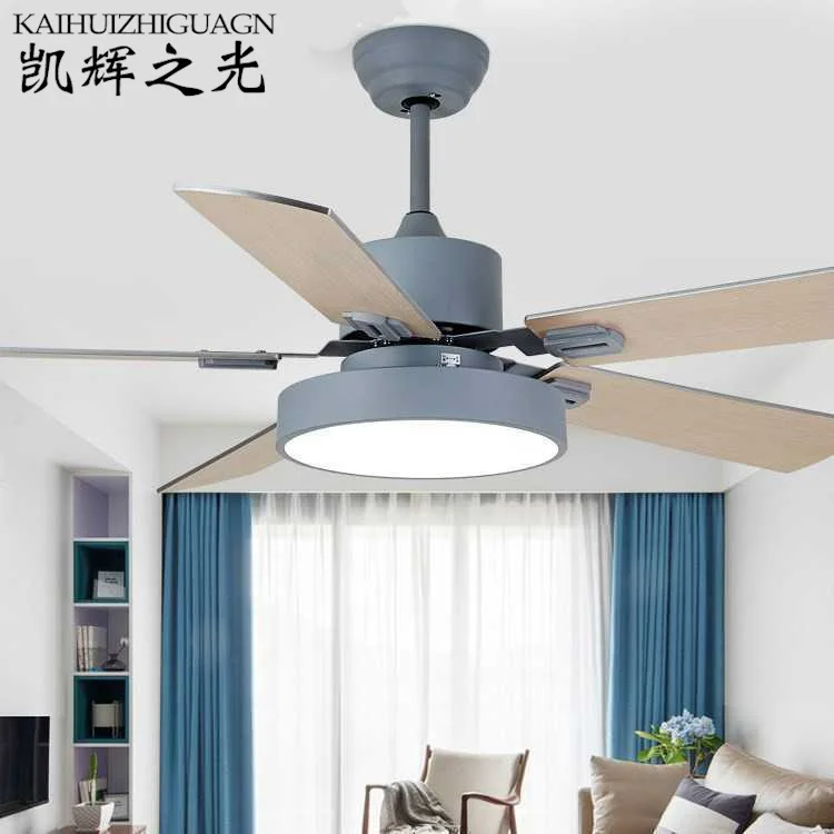 

Современный простой бесшумный вентилятор в скандинавском стиле, лампа для гостиной, столовой, спальни, креативный потолочный вентилятор с ...