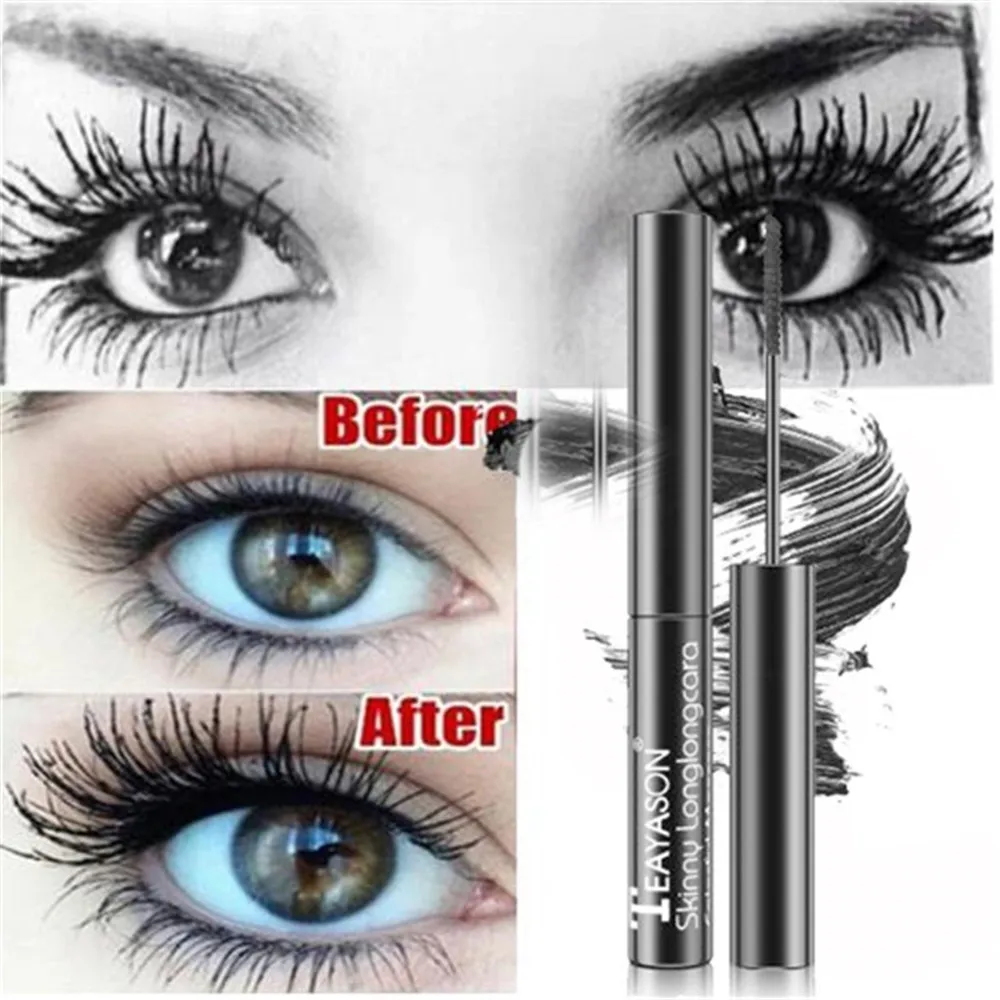 

4D Mascara Volume White Primer Lashes Waterproof Fiber Silk Eyelash Thick Curling Natural Lengthening Eye Lash Black Eyes Makeup