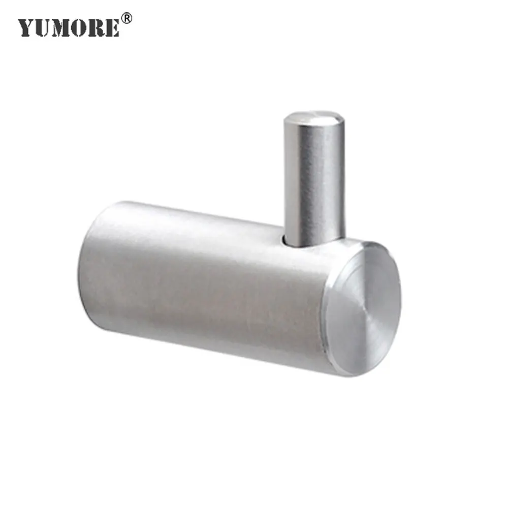 

YUMORE 304 Stainless Steel Key Hat Hooks Heavy Duty Door Hanger Wall Mounted Towel Clothes Robe Hook Bathroom Kitchen Hardware