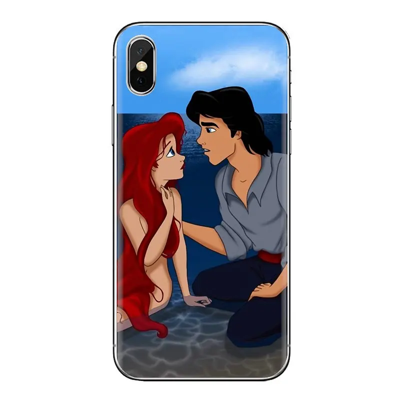 С рисунком Русалочки Ариэль и Эрик для htc U11 один M7 M8 A9 M9 M10 E9 Desire 630 530 626 628 816 820 Motorola G