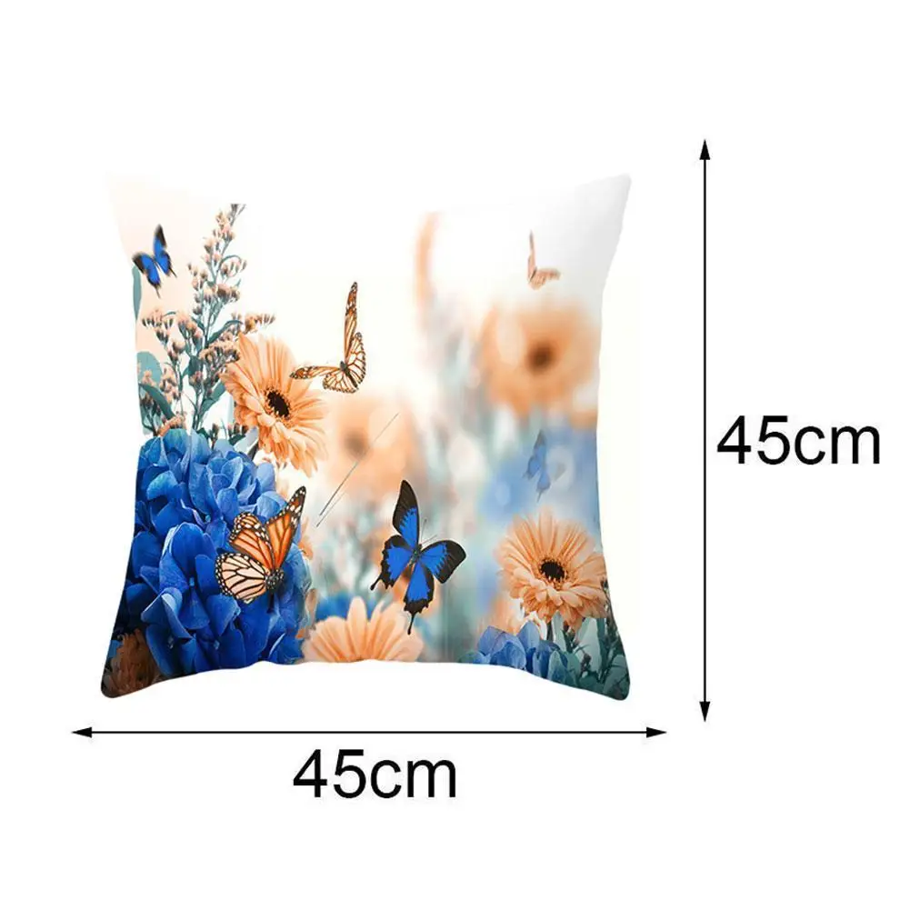 

Butterfly Flower Series Pillow Cover Sofa Cushion Bed Decoration * Car 45 Home Cushion Pillow Cover Pillow Case 45cm Sofa J4K1