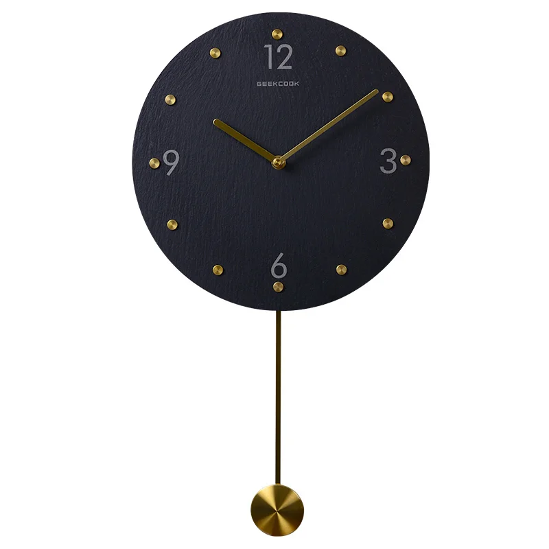 

Nordic Pendulum Wall Clock Modern Design Creative Luxury Home Watch Silent Simple Living Room Reloj Pared Home Decoration EB50WC