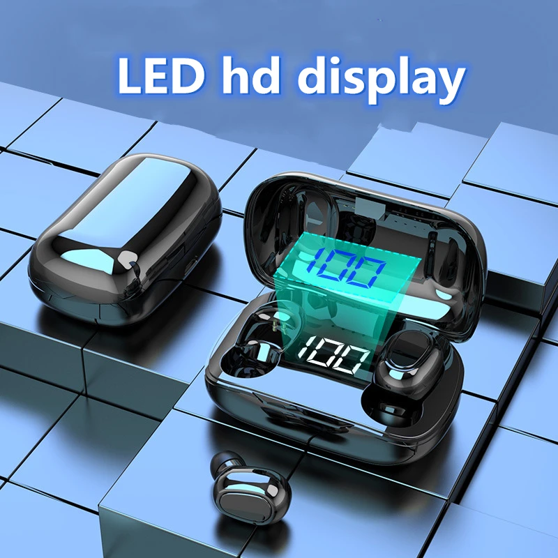 L21 наушники вкладыши Tws с Беспроводной Bluetooth набор для всей поверхности головы