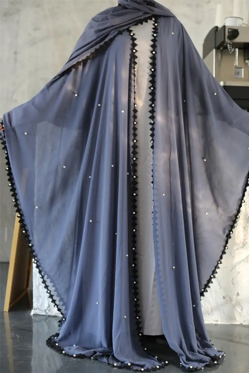 Шифоновое платье с рукавами летучая мышь вечерние|Мусульманская одежда| |