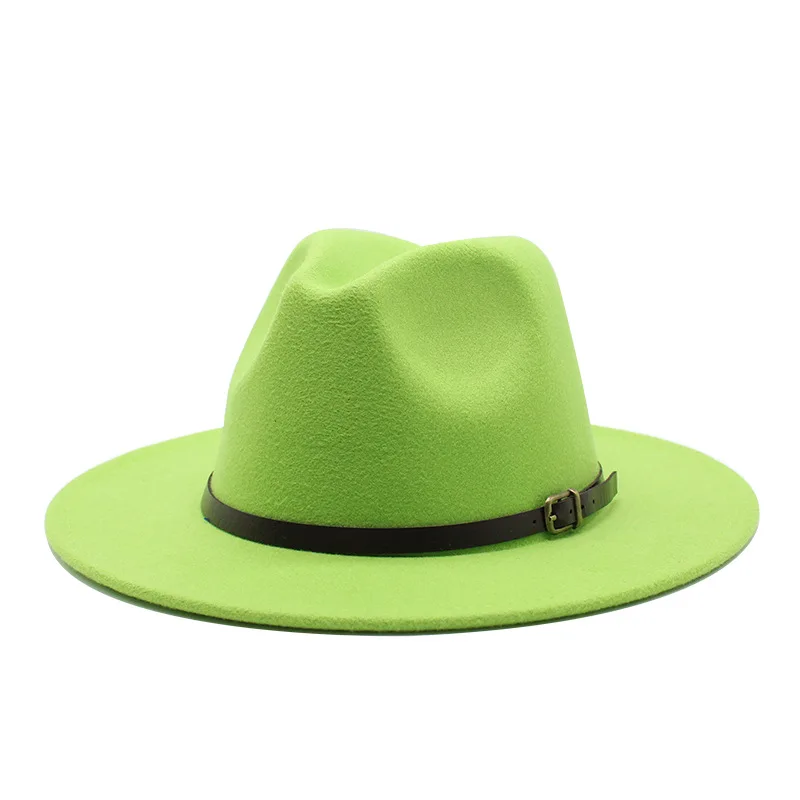 Женская шерстяная Осенняя шапка Fedora большие размеры 56-60 см Зимние Мужские