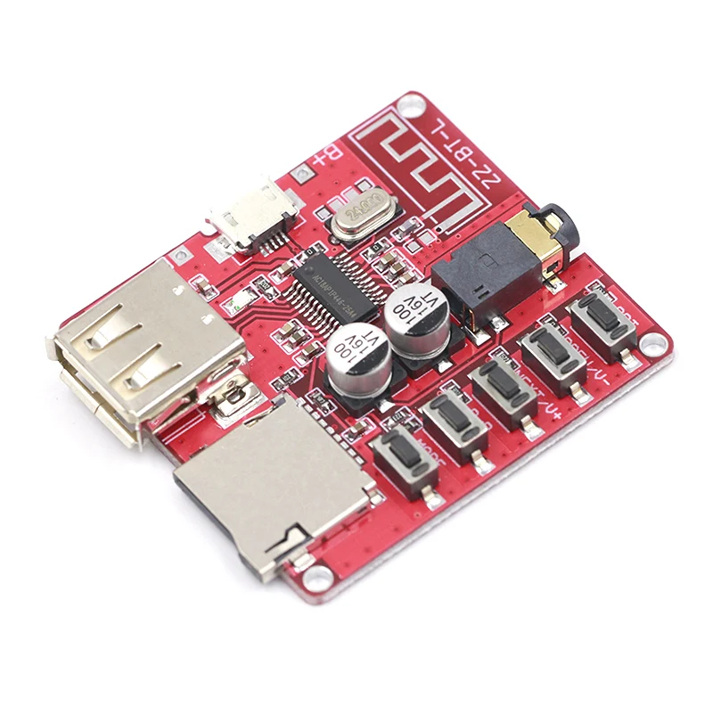 Мини Bluetooth 4,1 аудио декодер доска Micro USB/TF карта Интерфейс BLE 4,1 Беспроводной MP3 без потерь декодирования модуль 3,7 V 5V