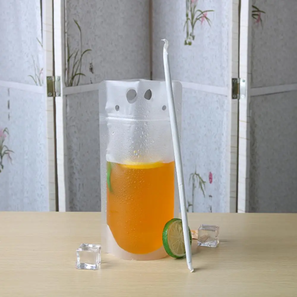 Прозрачный пластиковый пакет для питья упаковка сохранения свежести продуктов