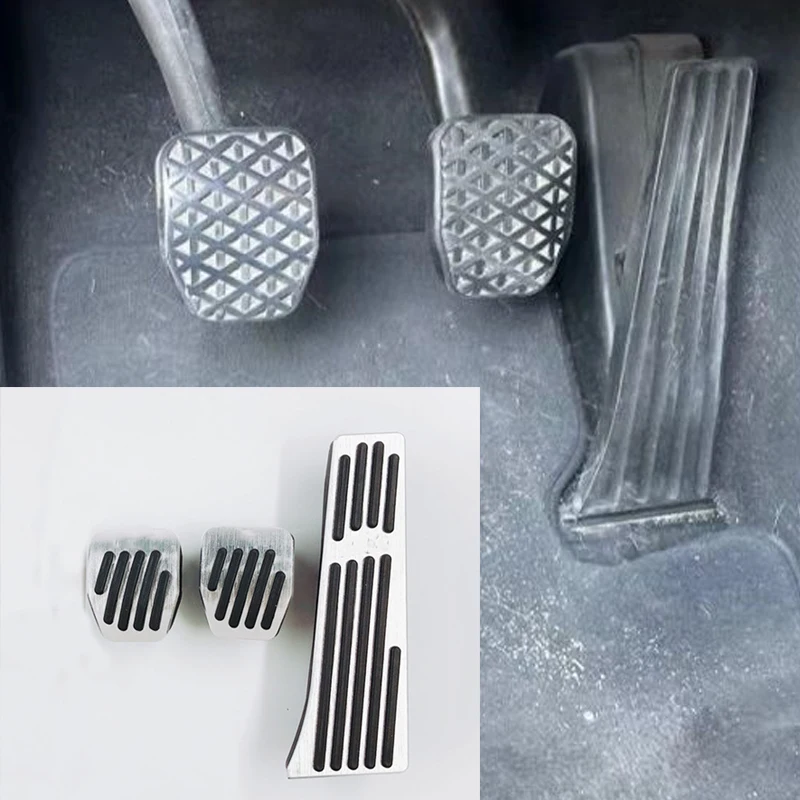 

Автомобильная крышка педали тормоза дроссельной заслонки из алюминиевого сплава для BMW серии 2 3 X1 M3 E39 E46 E87 E84 E90 E91 E92 MT, автомобильные аксессу...