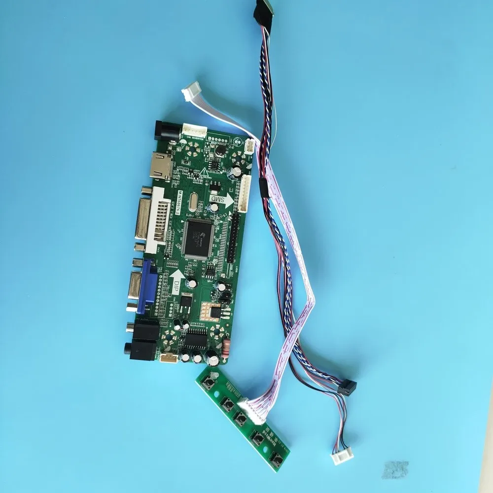 Комплект для LTN156AT19 Monitor M.N68676 HDMI LCD 1366X768 VGA DVI 15 6 светодиодный LED DIY панель экран LVDS