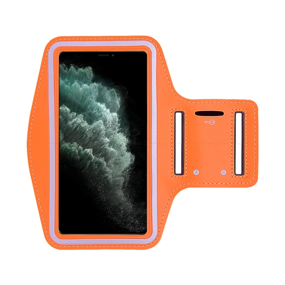 Спортивный тренировочный спортивный Чехол-держатель для iPhone 11 Pro XS Max X XR 8 7 6 6S Plus SE 5 5C 5S 4 чехол на руку - Цвет: Оранжевый