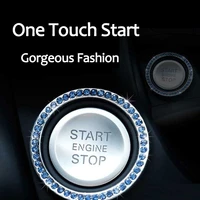 auto supplies universal one button start button decorative ring artificial diamond crystal ignition ring decorative ring car int