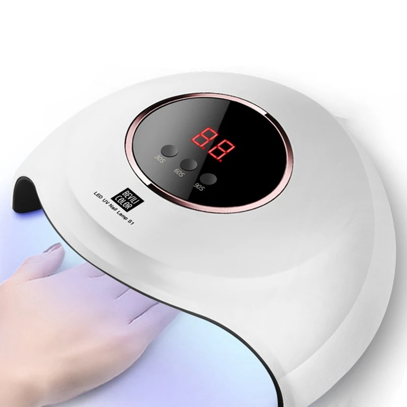 

Bevili Color Professional Nail Dryer LED 72W UV Nail Art Machine USB Recharge Nail Lamp Quick Dry Gel Nail Dryer Machine