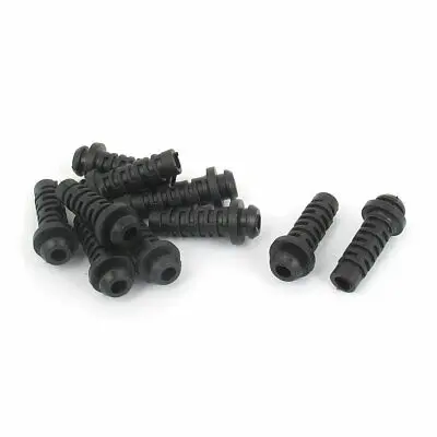 10pcs 26mmx6mmx4mm Rubber Strain Relief Cord Boot Protector Cable Sleeve Hose