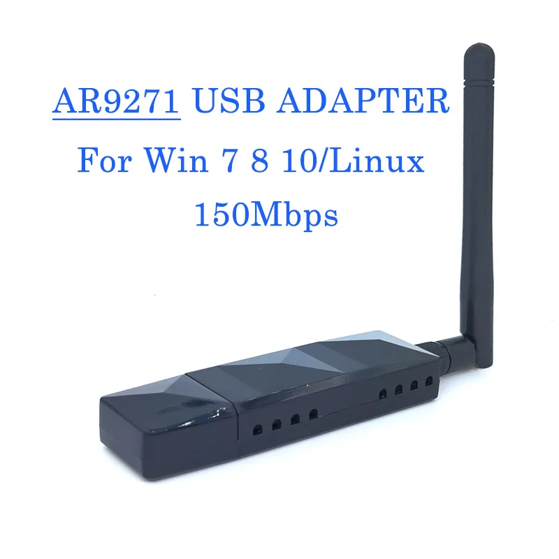 Чипсет Atheros AR9271 150 Мбит/с беспроводной USB Wi Fi адаптер 802.11n сетевая карта с антенной 2