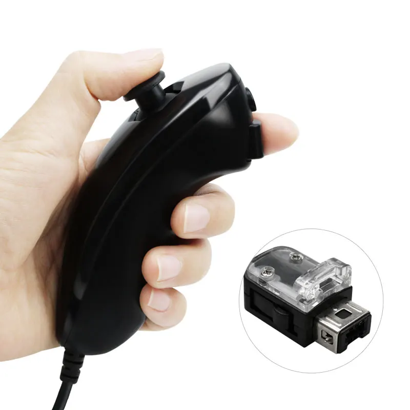 2 в 1 пульт дистанционного управления Nunchuk Combo Встроенный MOTION PLUS для kingd для wii контроллер с защитный силиконовый чехол