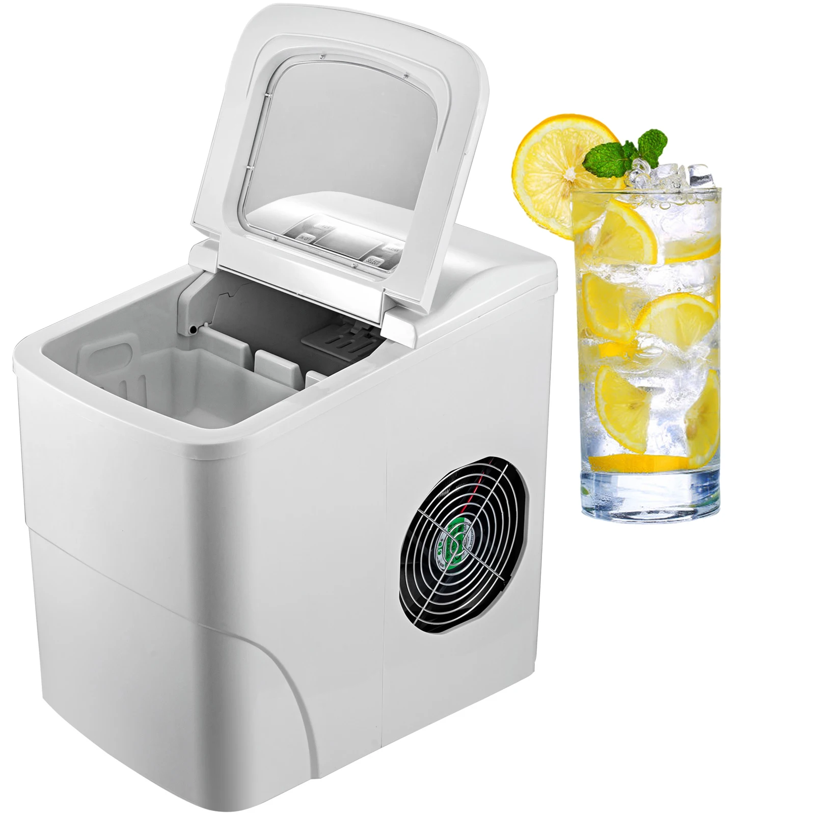 買取 ポータブルアイスメーカー液晶画面カウンターチューブ製氷機2アイスサイズで選択アイススクープ