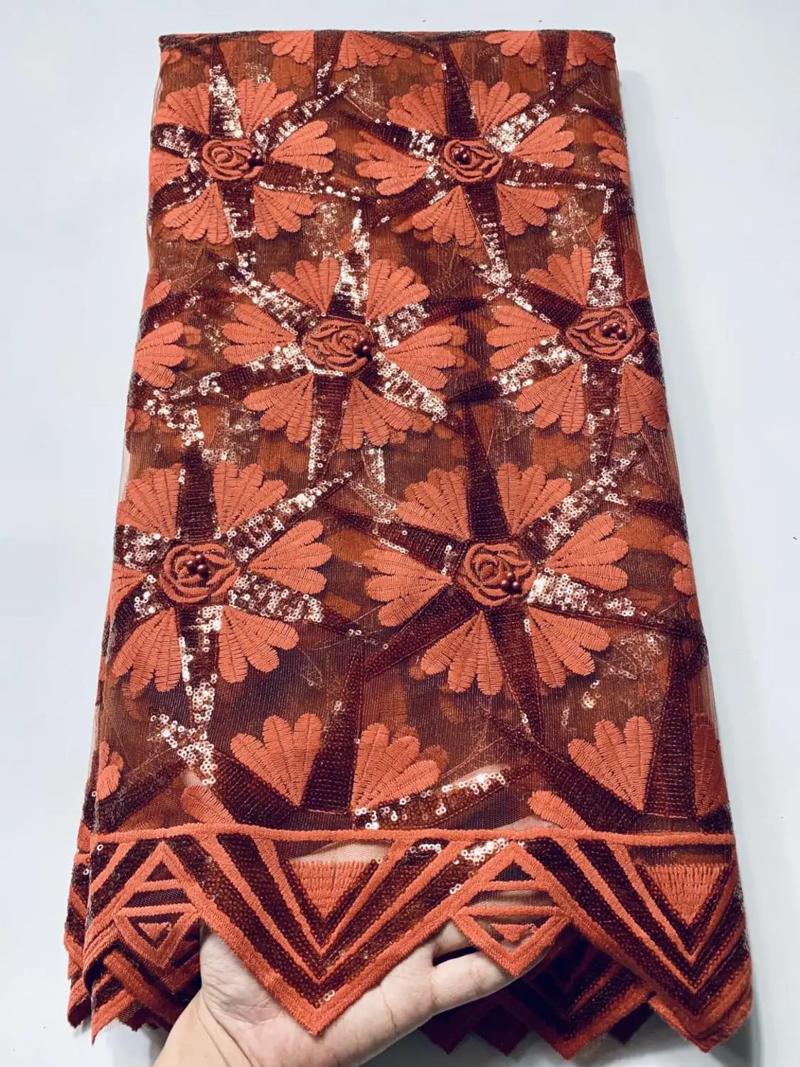 2020 Высококачественная африканская кружевная ткань с пайетками французская