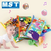 soft cloth books interactive baby toys cognitive fabric quiet books for 0 12 months newborns early learning toys animal tails