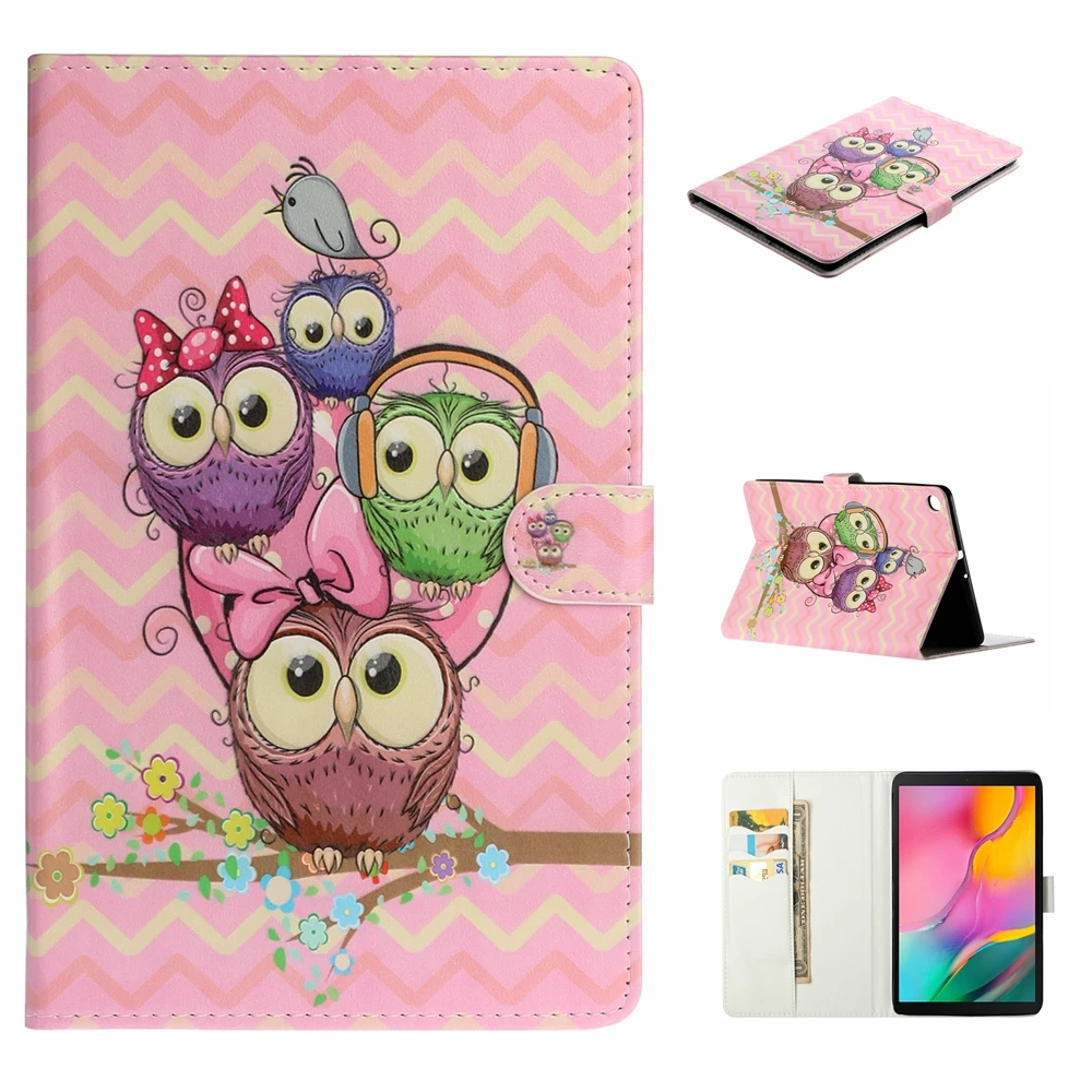 Кожаный чехол для Samsung Galaxy Tab A 10,1 SM-T510 T515 Coque для Galaxy Tab A 10,1 T510 T515 крышка Capa+ пленка+ ручка
