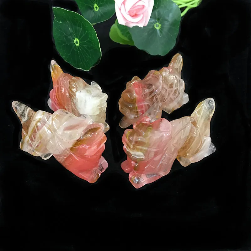 Бесплатная доставка талисман дракона из натурального хрусталя ручная работа