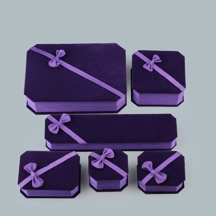100 шт./лот принимаем заказы на логотип фиолетовые бархатные роскошная коробка для