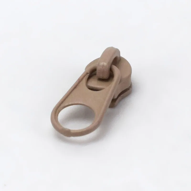 khaki 20 шт Meetee красочная нейлоновая молния слайдер съемник для нейлоновые застежки закрытие DIY сумки кошелек сумка-чехол Швейные аксессуары для шитья - Цвет: khaki