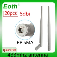 eoth 20pcs 433mhz antenna 5dbi sma female lora antene pbx iot module lorawan signal receiver antena high gain